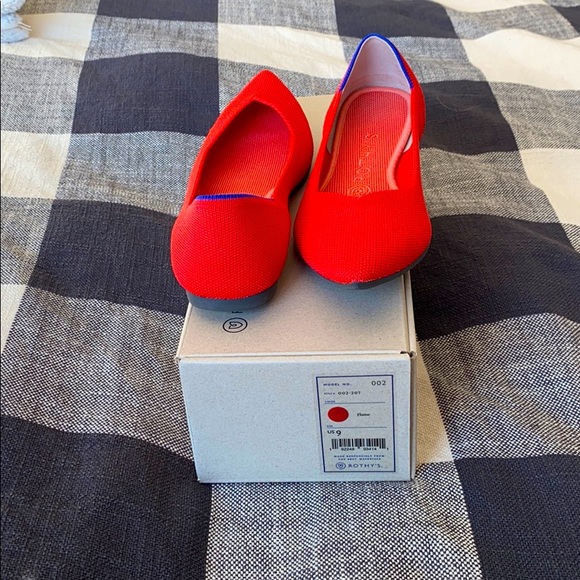 Rothy's Shoes - Rothy’s Point Shoe in Flame